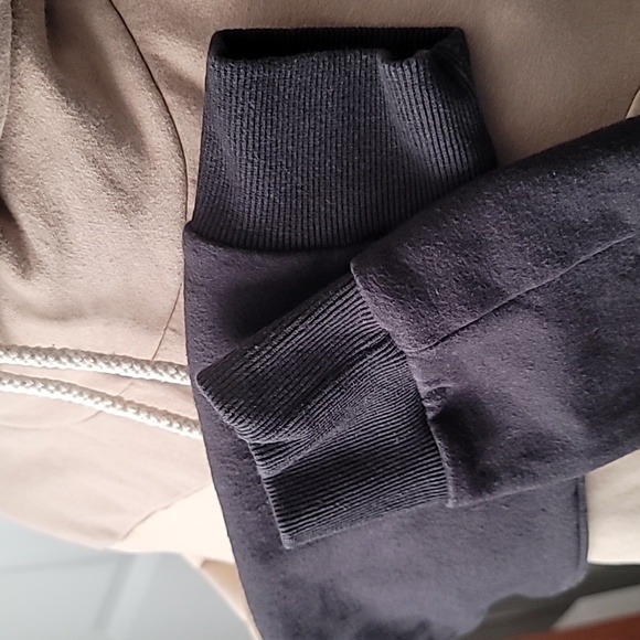 Ampersand Ave Madrid XL Tan and Black Casual Comfy Colorblock Hoodie Sweatshirt - Picture 10 of 14